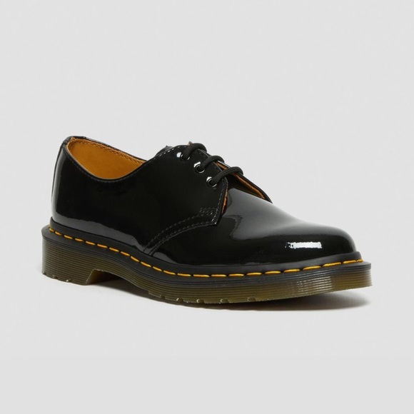 DR. MARTENS PATENT LEATHER OXFORD SHOES - Picture 1 of 4